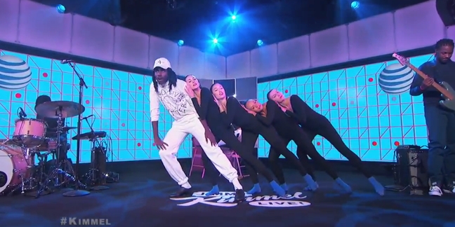 Blood Orange and Samantha Urbani Deliver Elaborately Choreographed Performance of "It Is What It Is" on "Kimmel"