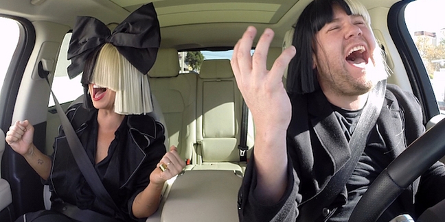 Sia Joins James Corden on "Carpool Karaoke"