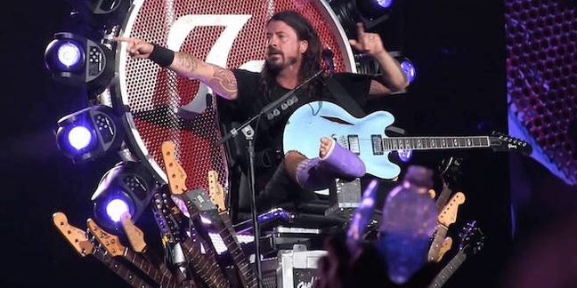 Dave Grohl Plays Entire Foo Fighters Show on Giant Light-Up Throne