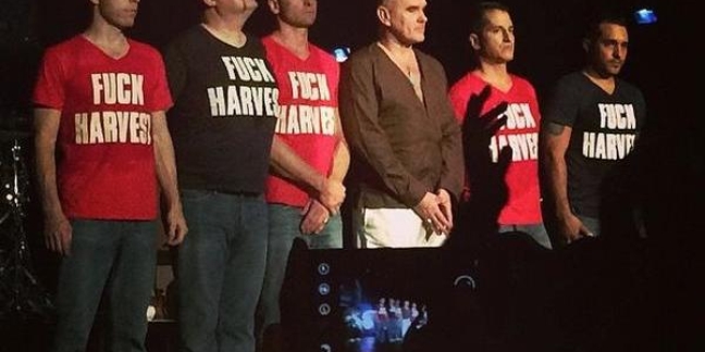 Harvest Records Selling the Same "Fuck Harvest" T-Shirts Morrissey's Band Wore