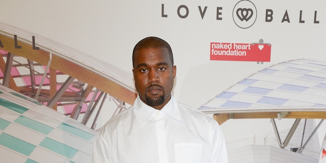 Kanye Debuting Art Installation at Charity Event