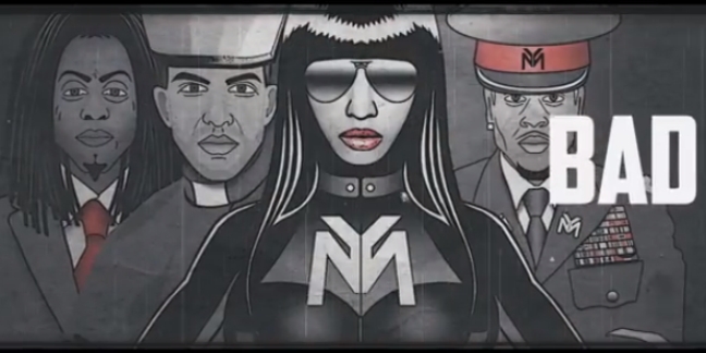 Nicki Minaj Shares "Only" Lyric Video Featuring Cartoon Drake, Lil Wayne, Chris Brown