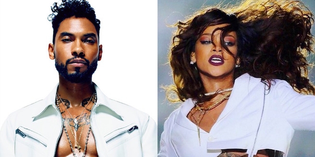 Miguel and Rihanna Sing "My Girl" Together