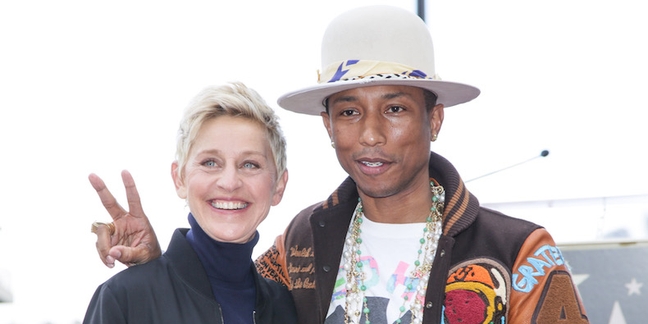 Watch Pharrell and Ellen DeGeneres Talk Dropping Kim Burrell