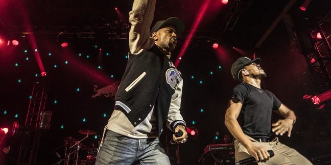 Chance the Rapper Performs "IDFWU" with Big Sean in Los Angeles