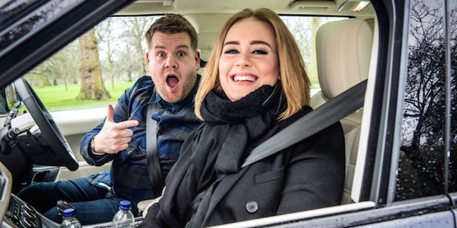 Adele Does Nicki Minaj's "Monster" Verse, Sings Spice Girls in a Car With James Corden