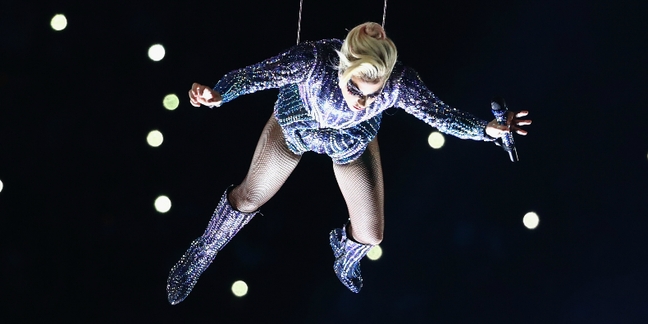 Lady Gaga Did Not Actually Jump Off the Roof During Super Bowl Halftime Show