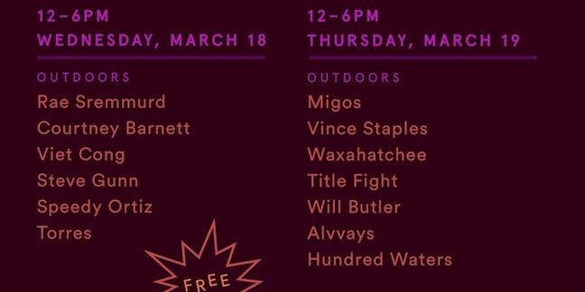 Arcade Fire's Win and Will Butler, Vince Staples, Rae Sremmurd, Courtney Barnett, More to Play Pitchfork SXSW Parties