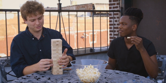 Mac DeMarco and Shamir Play Jenga, Eat Popcorn, Interview Each Other