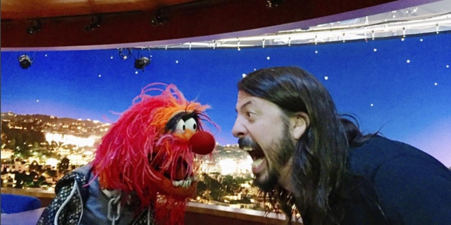 Dave Grohl Drum-Battles Animal on "The Muppets"