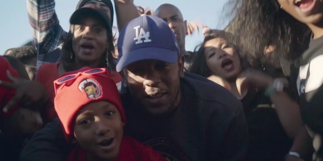 Kendrick Lamar Raps "Alright" in Compton for Grammys Promo