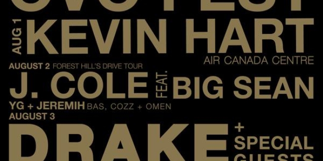 Big Sean, J. Cole, YG, Jeremih to Play Drake's OVO Fest