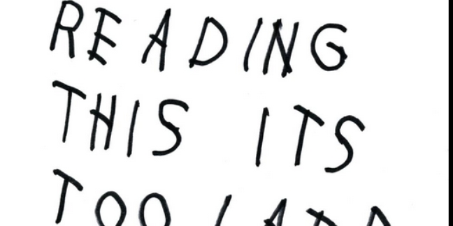 Drake Surprises With If You're Reading This It's Too Late Release