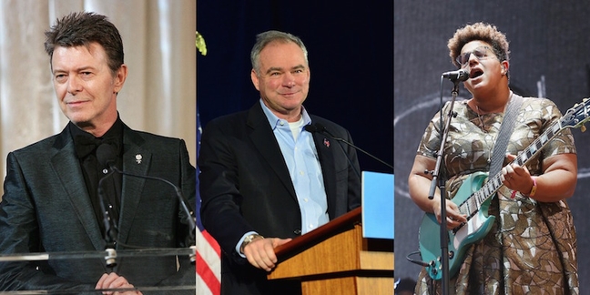 Tim Kaine Shouts Out Lucy Dacus, David Bowie, Alabama Shakes