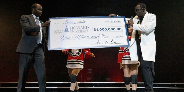 Puff Daddy Gives $1 Million to Howard University