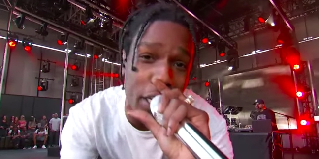 A$AP Rocky Performs "Electric Body" With Schoolboy Q on "Kimmel"