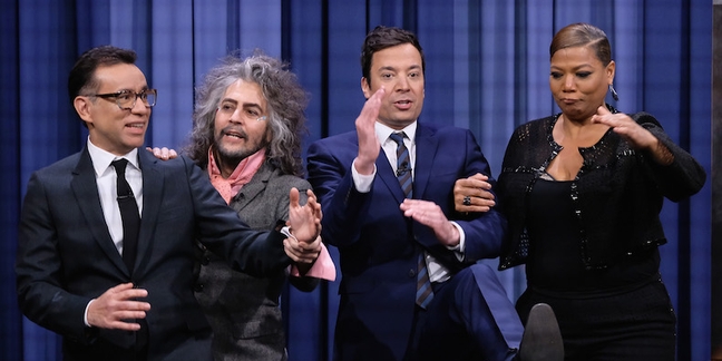 Watch Flaming Lips Perform, Play Game With Fred Armisen and Queen Latifah on “Fallon”