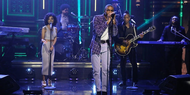 Vince Staples Performs "Lemme Know" With Jhené Aiko and the Roots on "The Tonight Show"