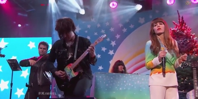 Jenny Lewis and Ryan Adams Do "She's Not Me" and "Just One of the Guys" on "Kimmel"