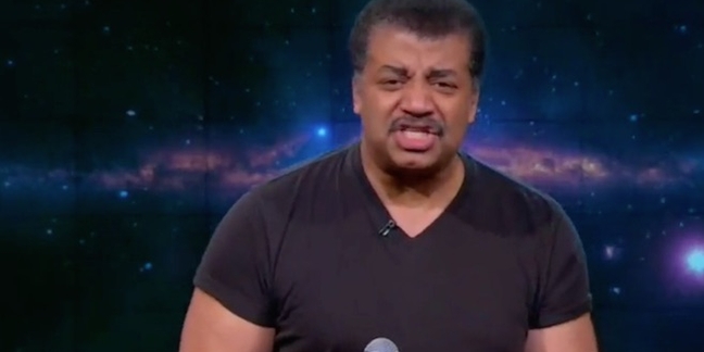 Neil DeGrasse Tyson Drops the Mic on B.o.B on "The Nightly Show"