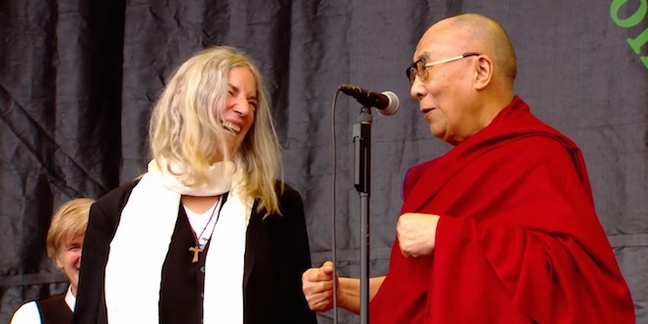 Patti Smith Brings Out the Dalai Lama at Glastonbury