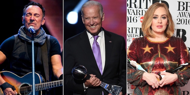 Vice President Joe Biden’s 2016 Summer Playlist: Bruce Springsteen, Adele, Lady Gaga, Coldplay, and More