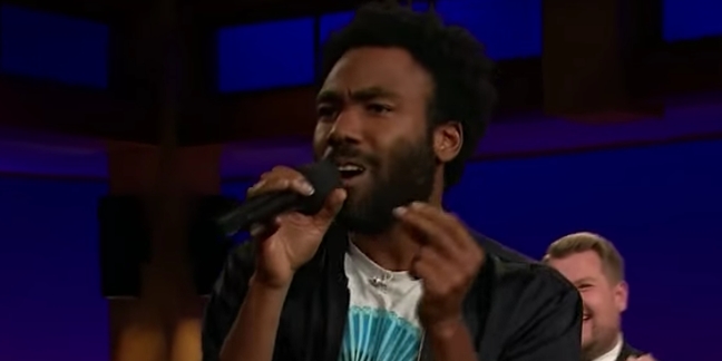 Watch Donald Glover (Childish Gambino) Perform With Reggie Watts and James Corden on “The Late Late Show”