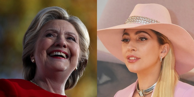 Hillary Clinton Enlists Lady Gaga for Final Midnight Rally