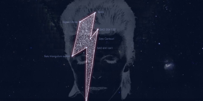 David Bowie Honored With Lightning Bolt-Shaped Constellation