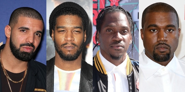 Kanye Listed as Co-Writer on Drake’s Kid Cudi, Pusha T Diss Track