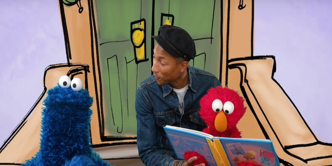 Watch Pharrell Sing With Elmo and Cookie Monster on “Sesame Street”