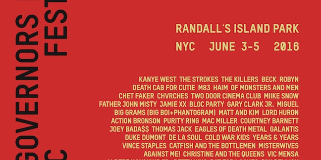 Governors Ball Announces 2016 Lineup