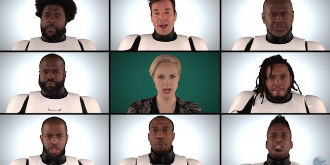 Star Wars Actors, the Roots, Jimmy Fallon Sing Star Wars Medley on "Tonight Show"