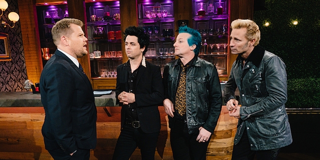 Watch Green Day Discuss Anti-Trump AMAs Performance on “Corden”