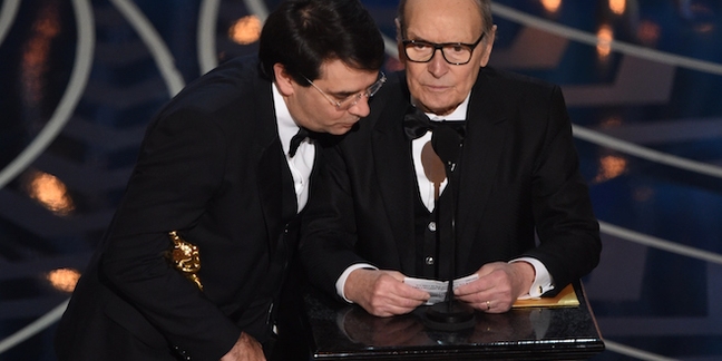 Oscars 2016: Ennio Morricone Wins Best Original Score for The Hateful Eight