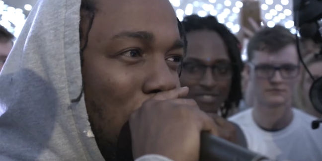 Kendrick Lamar Battles English Teens In Rap Cypher