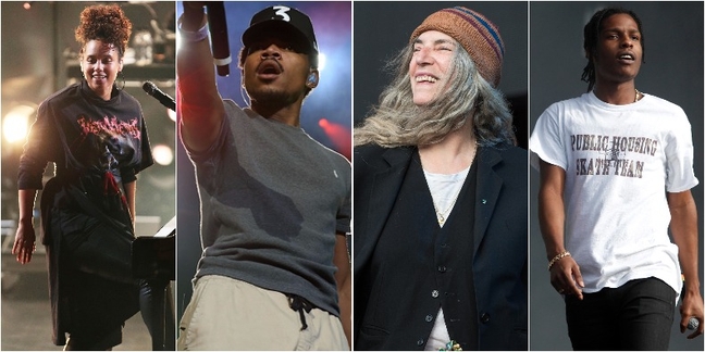 Chance the Rapper, A$AP Rocky, Patti Smith Playing Alicia Keys’ Charity Event