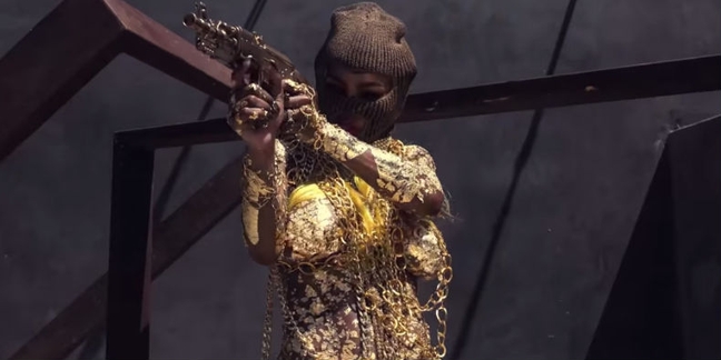 Watch Teyana Taylor Freestyle Over Kanye’s “Champions” Wearing Nothing But Gold Body Paint