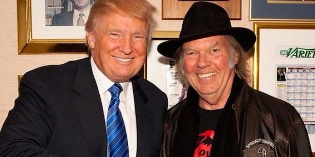 Donald Trump Calls Neil Young a "Total Hypocrite"