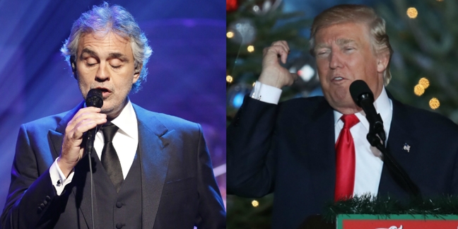 Andrea Bocelli Won’t Perform at Trump Inauguration 