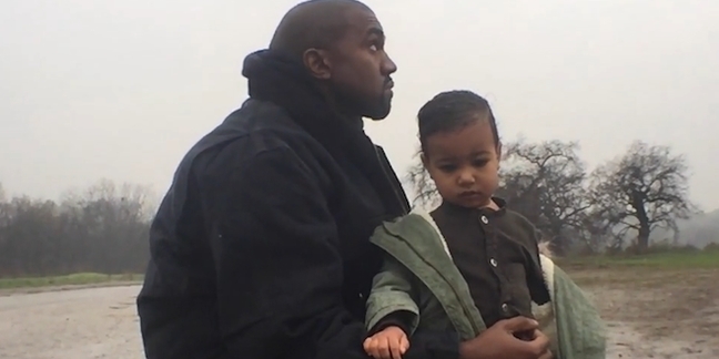 Kanye West and Daughter North Star in "Only One" Video, Directed by Spike Jonze