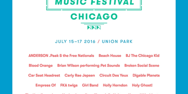 Pitchfork Music Festival Announces 2016 Lineup