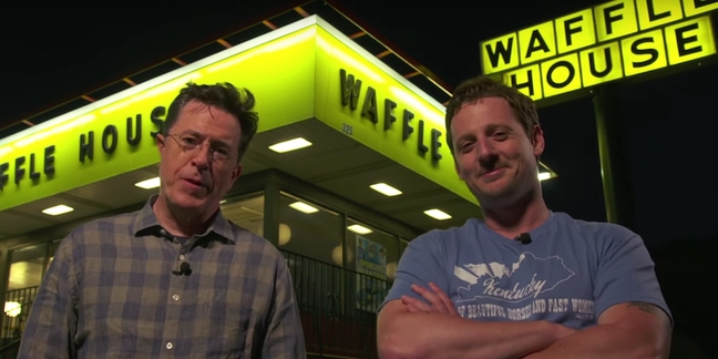 Watch Sturgill Simpson and Stephen Colbert Go to Waffle House