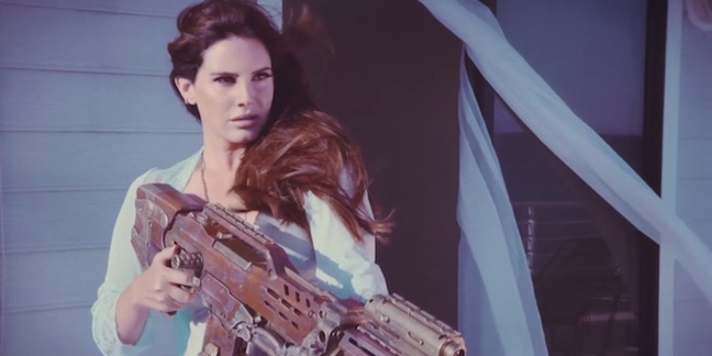 Lana Del Rey Blows Up a Helicopter in Her "High by the Beach" Video