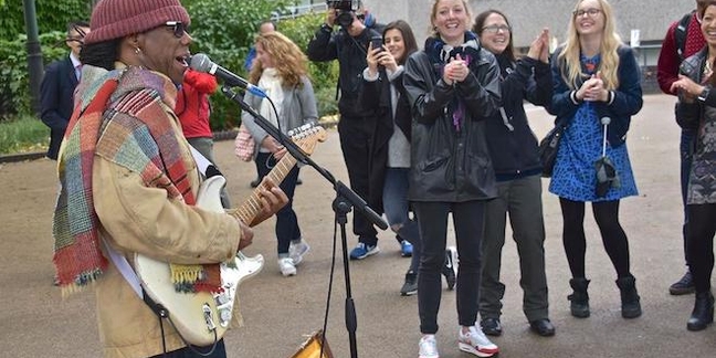 Nile Rodgers Busks in London