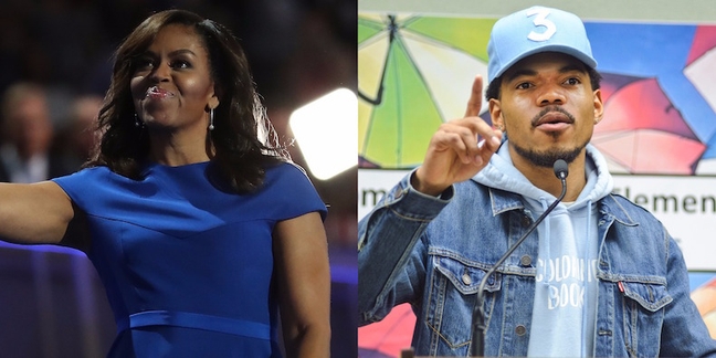Michelle Obama Thanks Chance the Rapper for Chicago Public Schools Donation 
