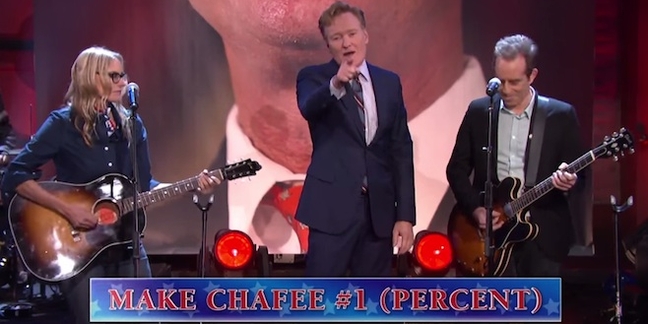 Ted Leo, Aimee Mann Team With Conan O'Brien for Song Supporting Presidential Candidate Lincoln Chafee