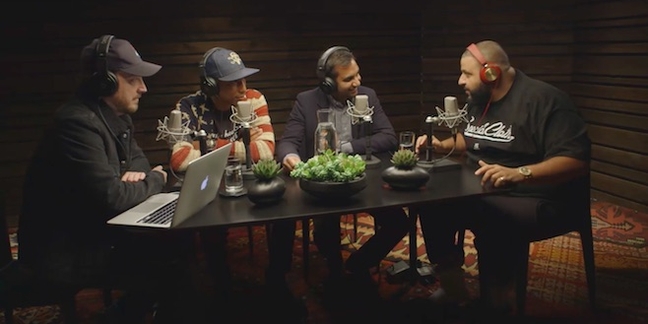 DJ Khaled, Aziz Ansari Hang Out With Pharrell on His Beats 1 Show