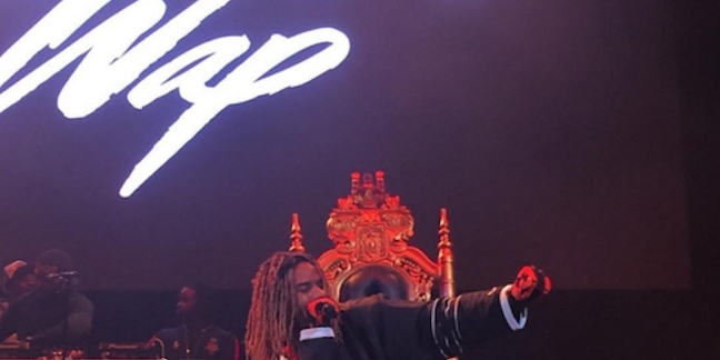 Fetty Wap Performs From a Gold Throne in First Show Since Motorcycle Accident