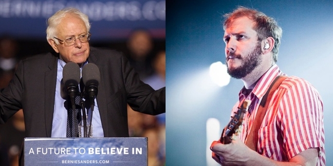 Bon Iver's Justin Vernon Introduces Bernie Sanders at Eau Claire Rally: Watch